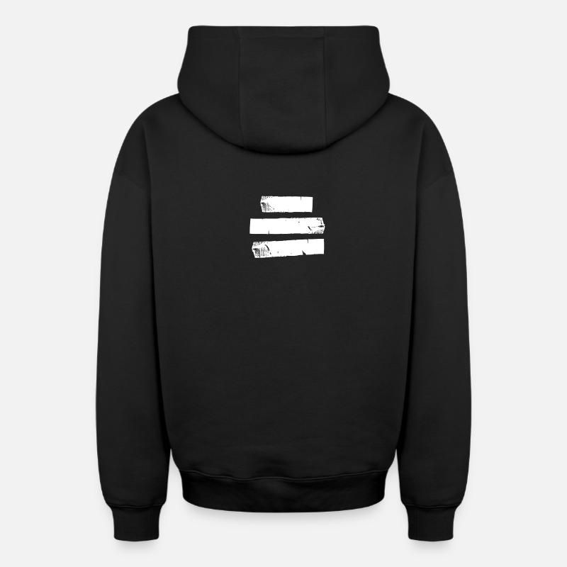 Cassette 3 - blanc - Sweat à capuche unisexe zippé oversize épais SPREAD - noir