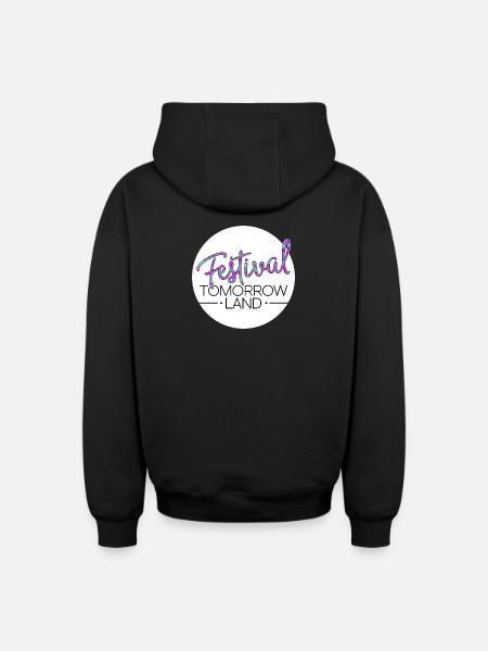 Tomorrowland Festival - Sweat à capuche unisexe zippé oversize épais SPREAD - noir