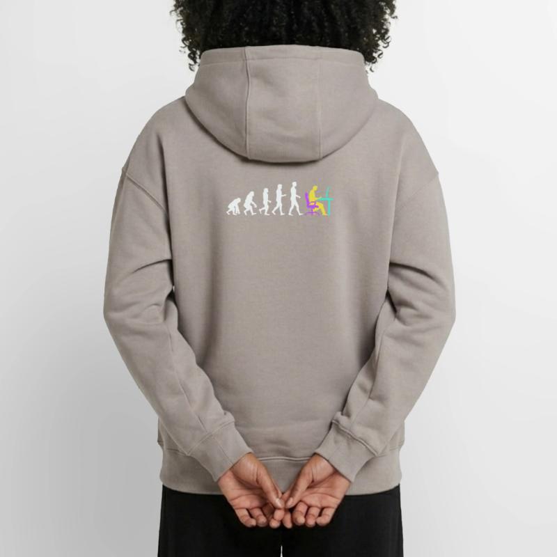 Developer Evolution Computerfreak Open Source Oversized Heavyweight Unisex Zip Hoodie