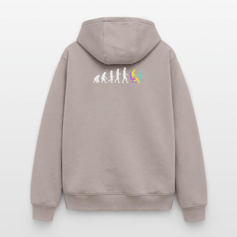 Developer Evolution Computerfreak Open Source Oversized Heavyweight Unisex Zip Hoodie