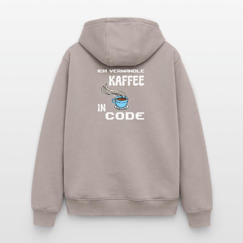 Developer Computerfreak Statement Coden Skripting Oversized Heavyweight Unisex Zip Hoodie