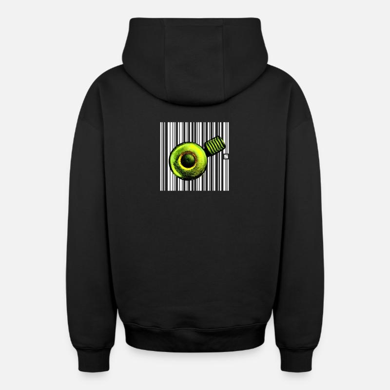 SPOT - FAILLITE - Sweat à capuche unisexe zippé oversize épais SPREAD - noir