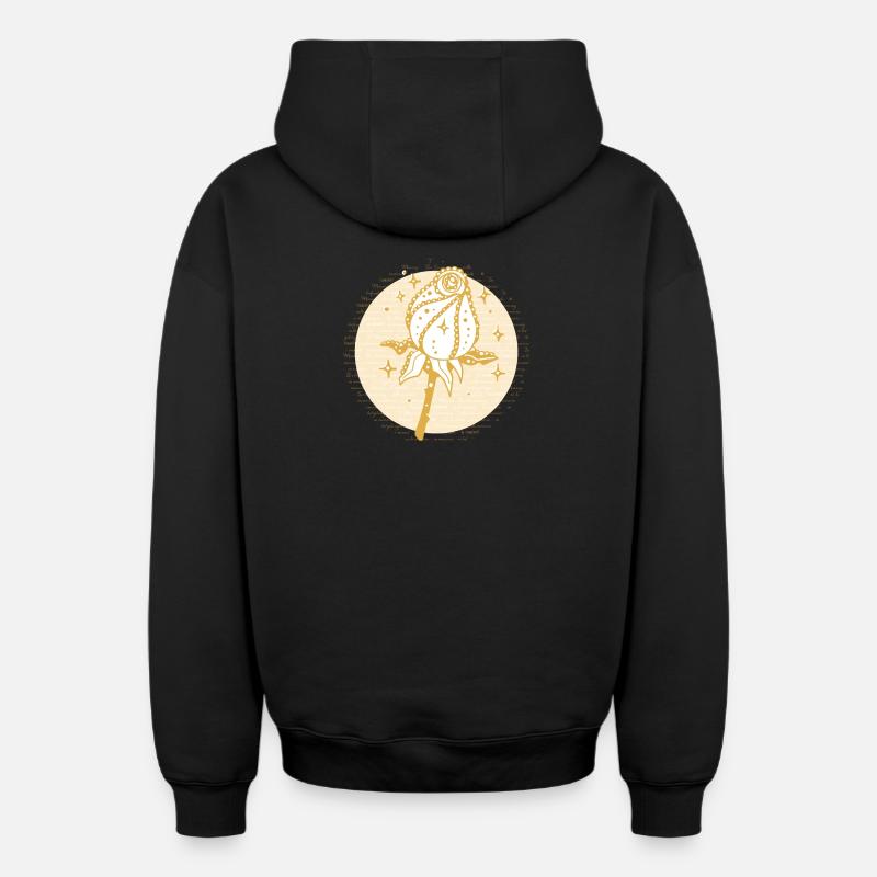 En mémoire - Sweat à capuche unisexe zippé oversize épais SPREAD - noir
