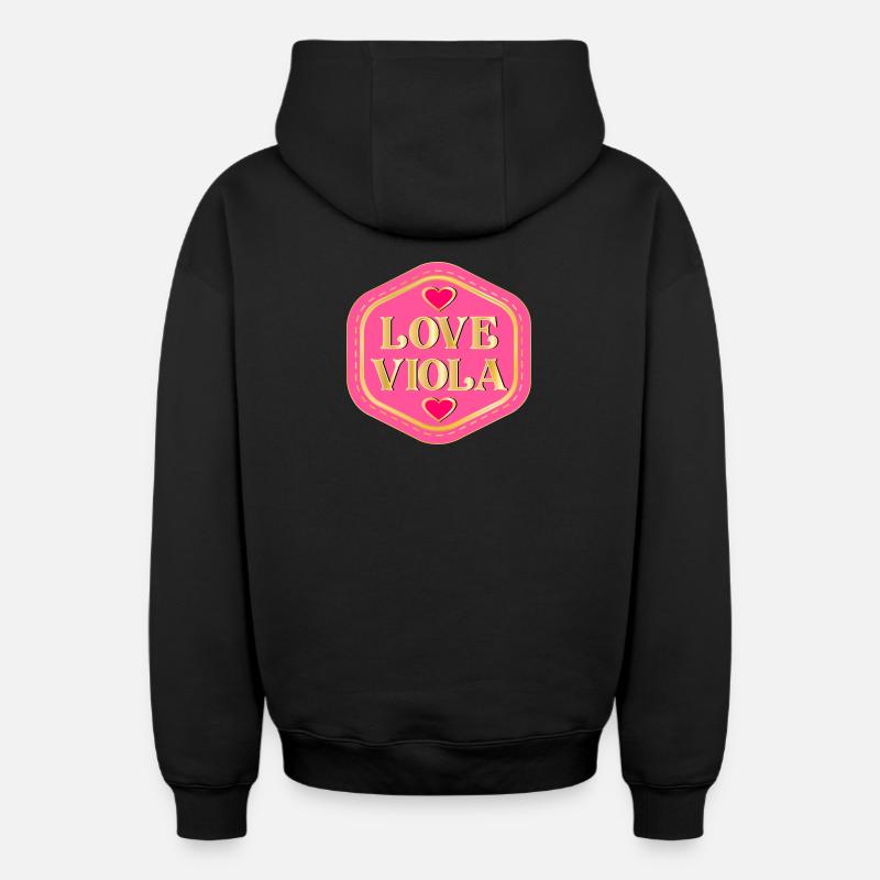 ALTO D’AMOUR - Sweat à capuche unisexe zippé oversize épais SPREAD - noir