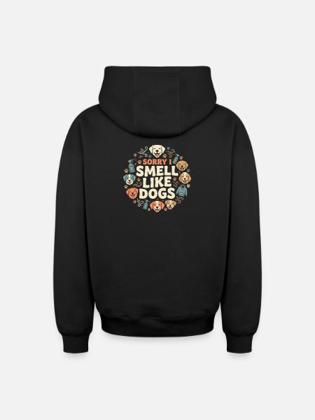 Zwingertechniker, Zwingerassistent, Tierpflege - Oversized Heavyweight Unisex Zip Hoodie - Schwarz