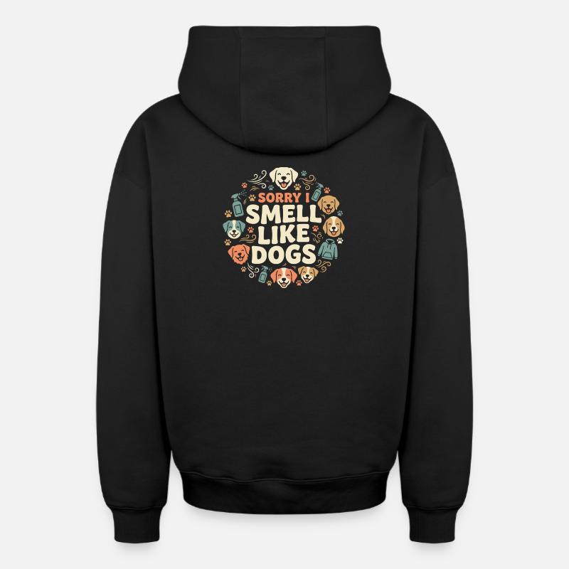 Zwingertechniker, Zwingerassistent, Tierpflege - Oversized Heavyweight Unisex Zip Hoodie - Schwarz