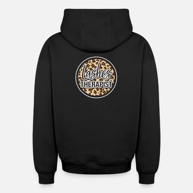 Cosmeticienne maquillage cosmétique - Sweat à capuche unisexe zippé oversize épais SPREAD - noir