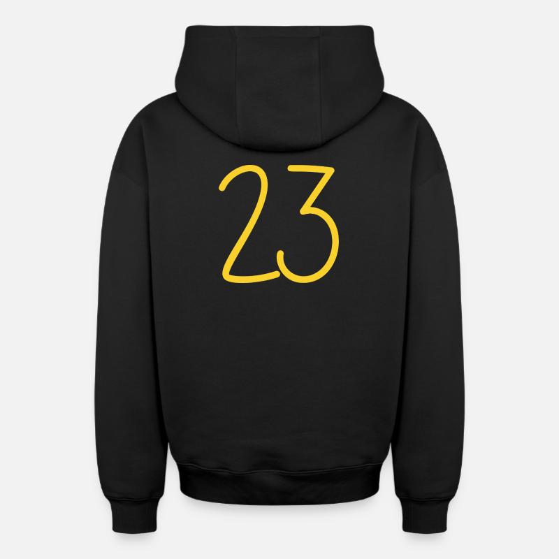 23 - Sweat à capuche unisexe zippé oversize épais SPREAD - noir