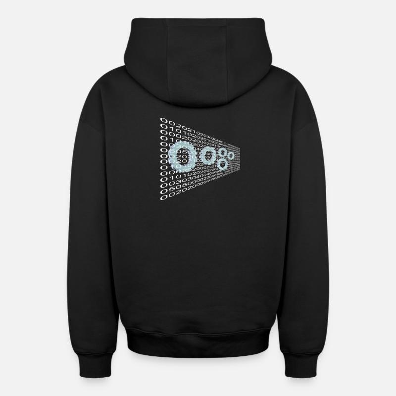 Technology Technology - Oversized Heavyweight Unisex Zip Hoodie - black