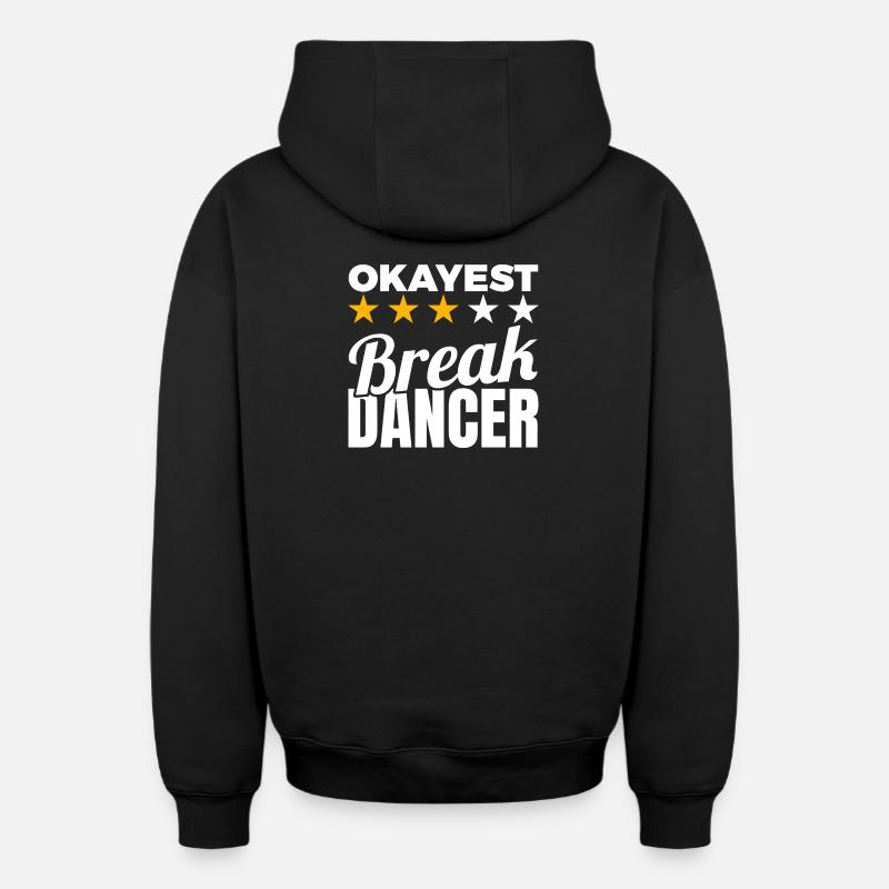 Garçon B moyen - Sweat à capuche unisexe zippé oversize épais SPREAD - noir
