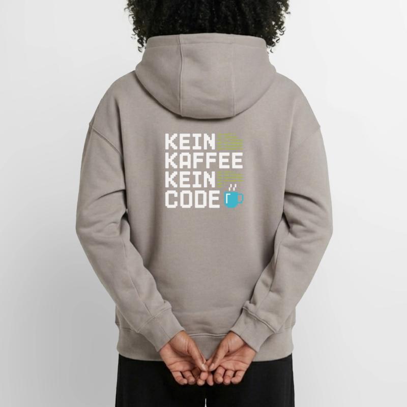 No Coffee No Code Programmer Computer Scientist Oversized Heavyweight Unisex Zip Hoodie