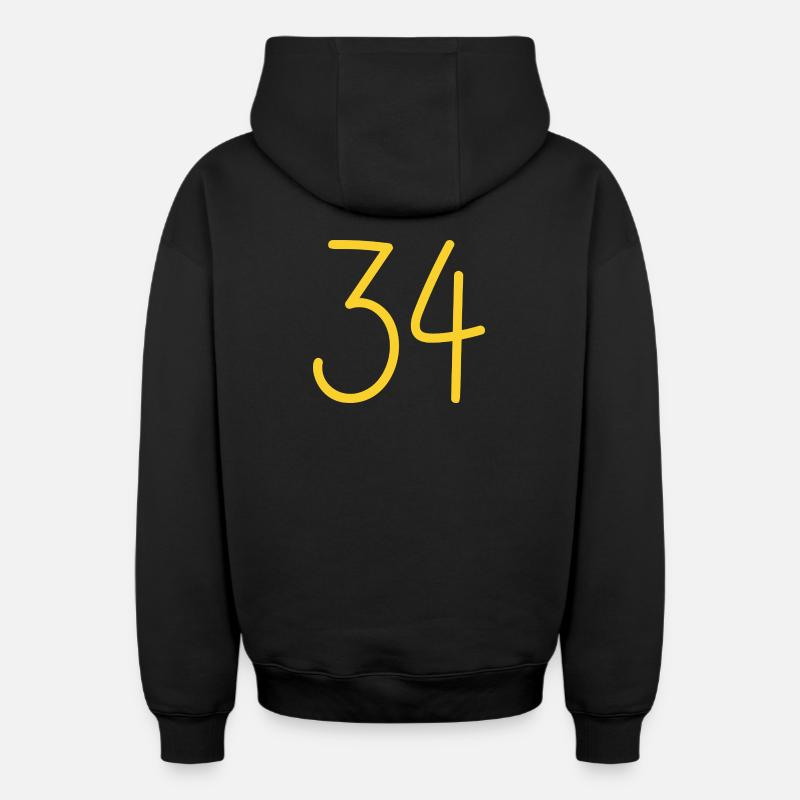 34 - Sweat à capuche unisexe zippé oversize épais SPREAD - noir