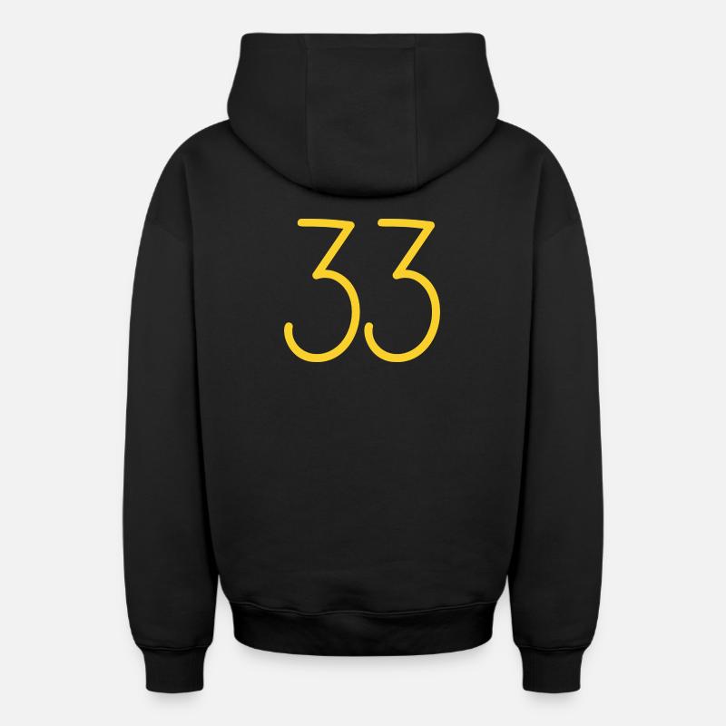33 - Sweat à capuche unisexe zippé oversize épais SPREAD - noir