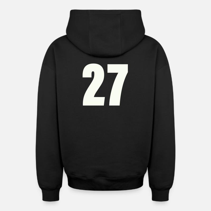 27 - Sweat à capuche unisexe zippé oversize épais SPREAD - noir