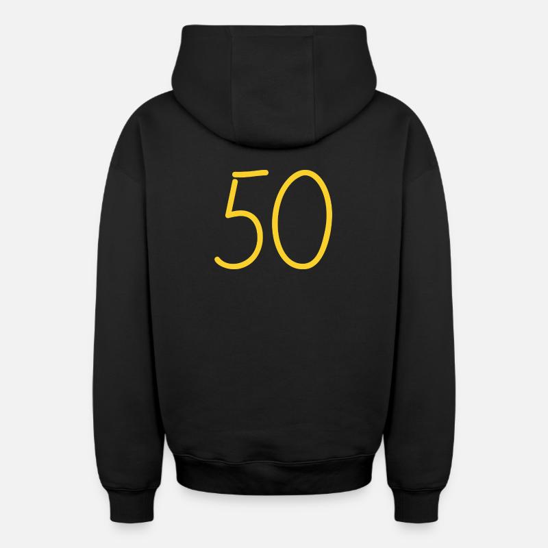 50 - Sweat à capuche unisexe zippé oversize épais SPREAD - noir