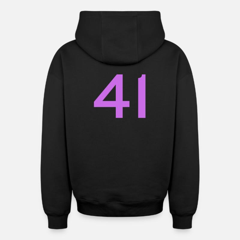 41 - Sweat à capuche unisexe zippé oversize épais SPREAD - noir