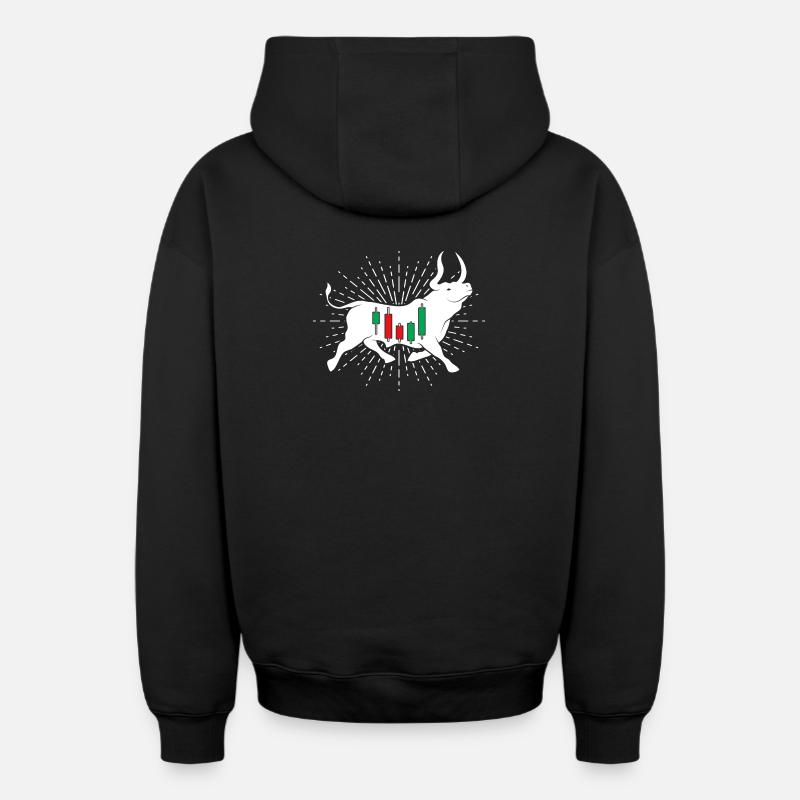Actions Bulle - Sweat à capuche unisexe zippé oversize épais SPREAD - noir