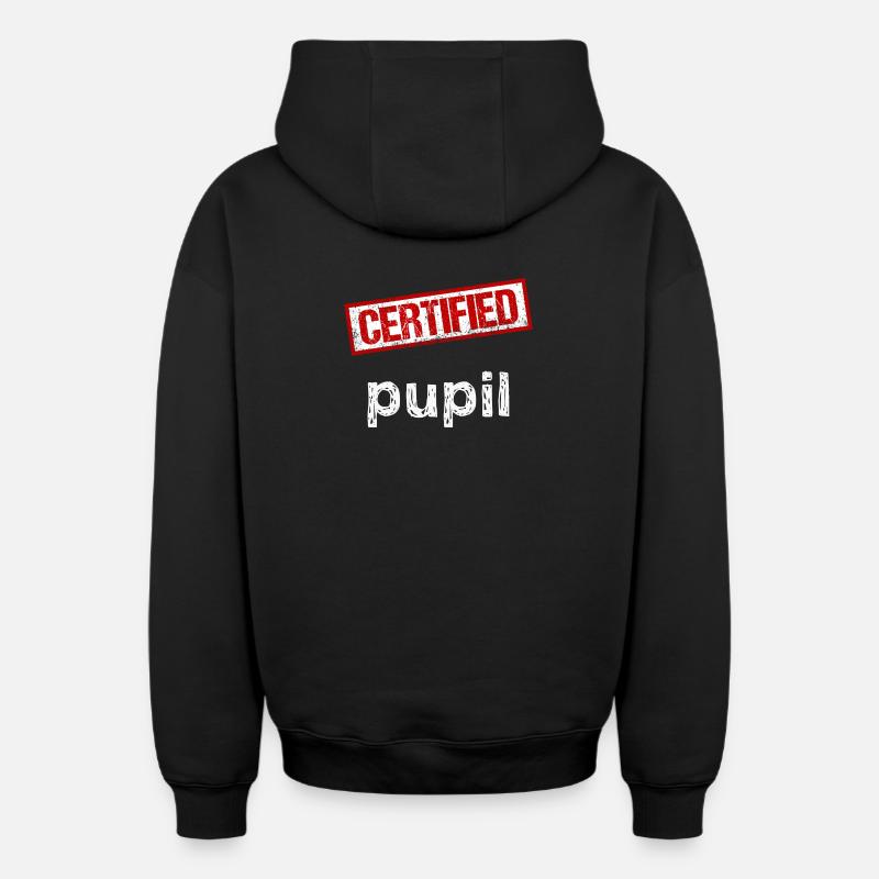 Élève - Sweat à capuche unisexe zippé oversize épais SPREAD - noir