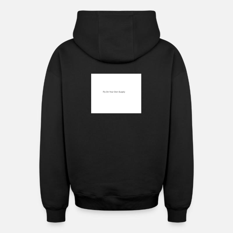 Autonomisation - Sweat à capuche unisexe zippé oversize épais SPREAD - noir