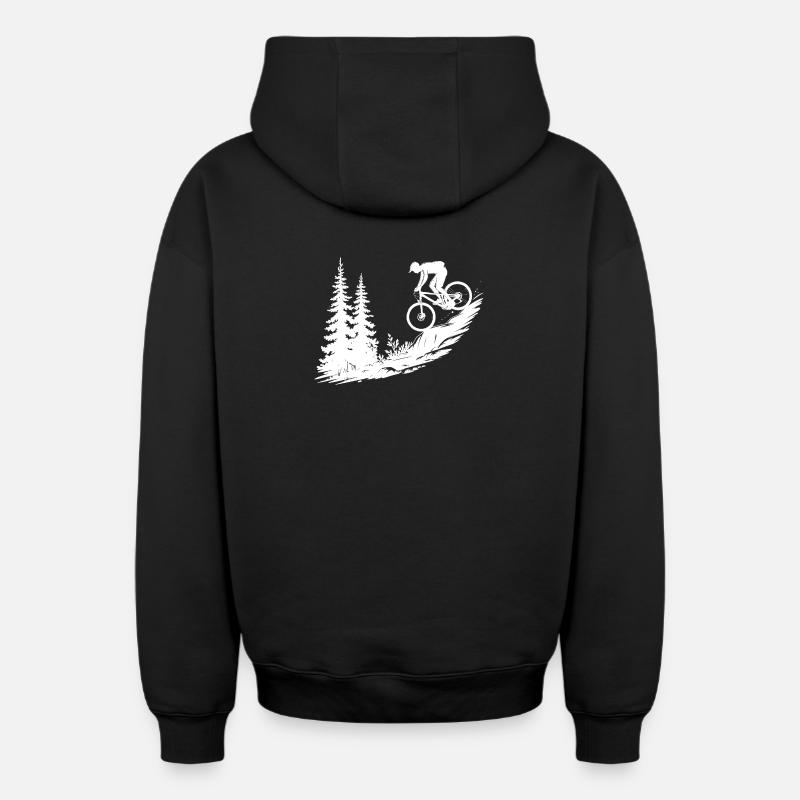 VTT VTT - Sweat à capuche unisexe zippé oversize épais SPREAD - noir