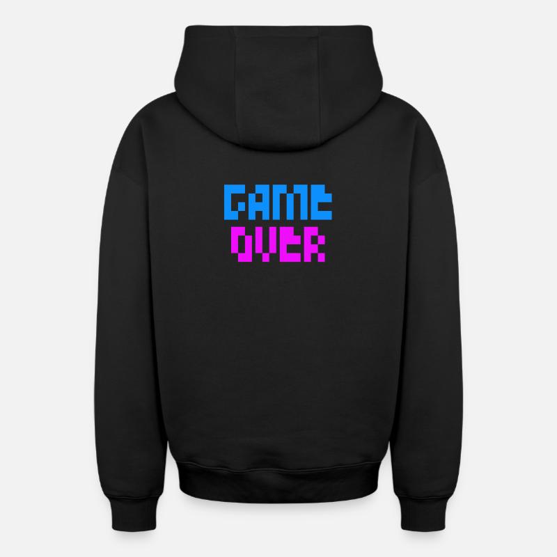 Jeu terminé - Sweat à capuche unisexe zippé oversize épais SPREAD - noir