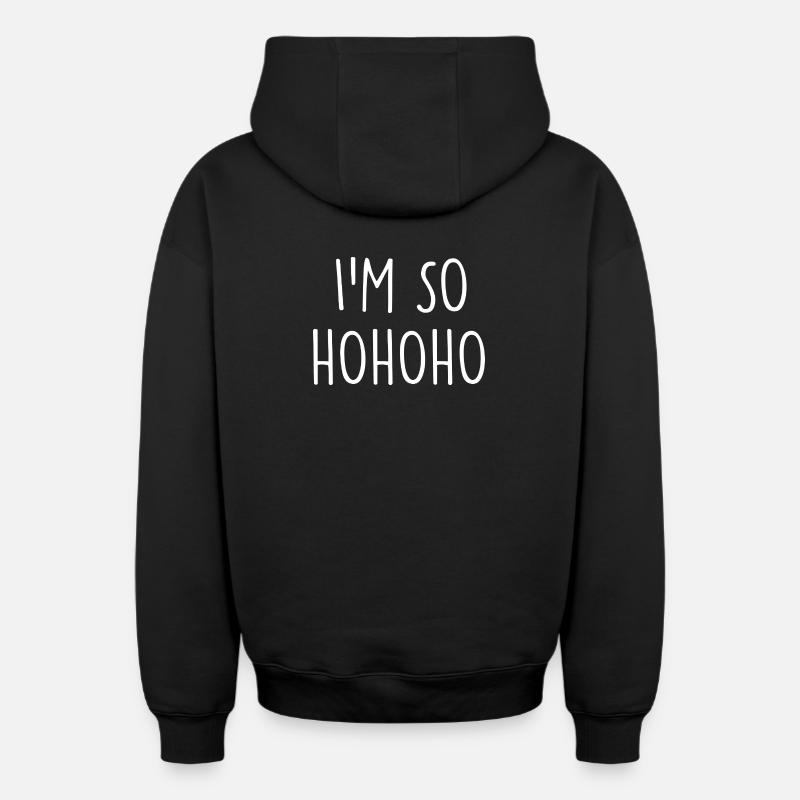 Noël de Noël - Sweat à capuche unisexe zippé oversize épais SPREAD - noir