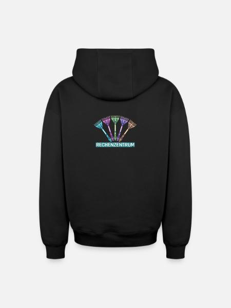 Leiter Vom Rechenzentrum Gartenarbeit Gärtner - Oversized Heavyweight Unisex Zip Hoodie - Schwarz