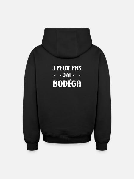 I can't I have Bodéga - Oversized Heavyweight Unisex Zip Hoodie - black