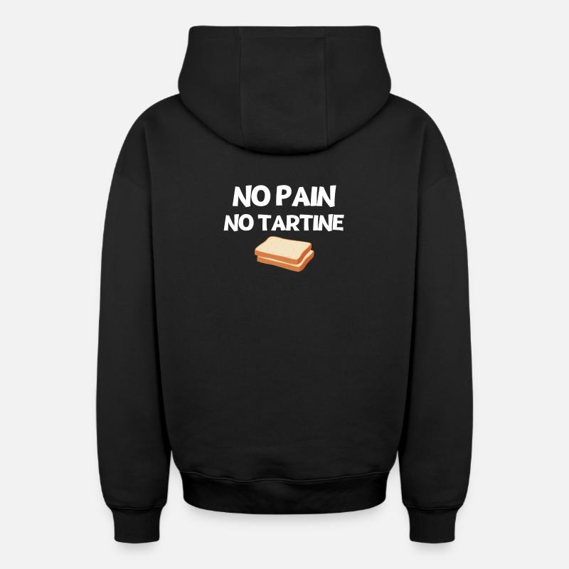 Bäcker, Bäcker, Bäcker - Oversized Heavyweight Unisex Zip Hoodie - Schwarz
