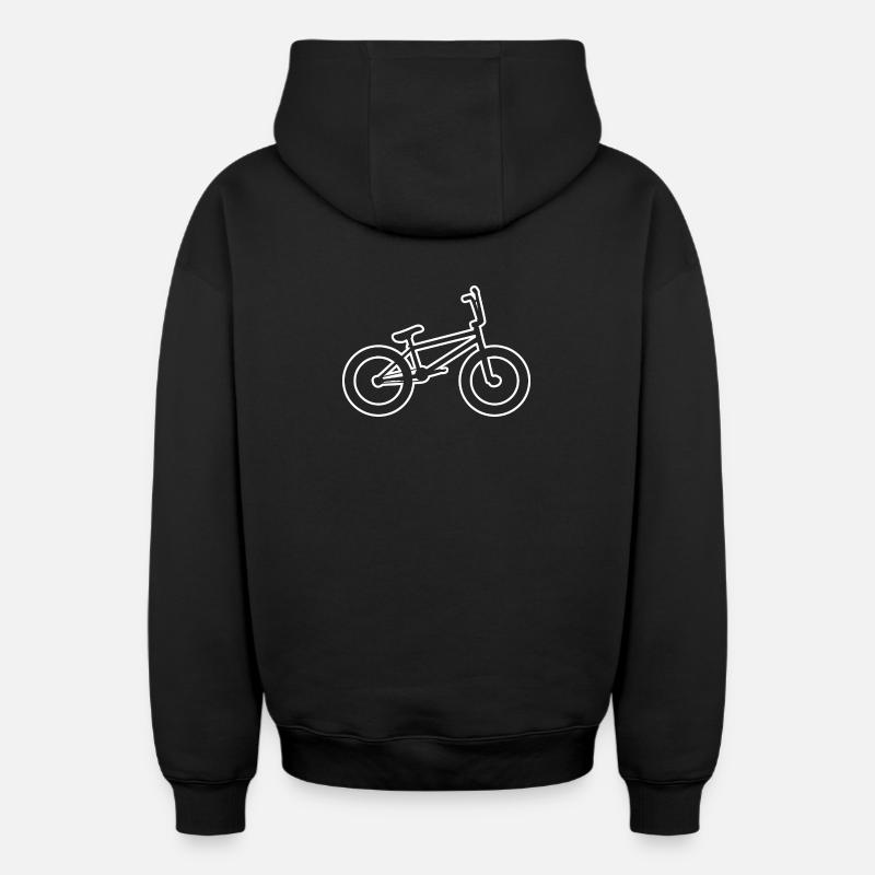 Vélo BMX - Sweat à capuche unisexe zippé oversize épais SPREAD - noir