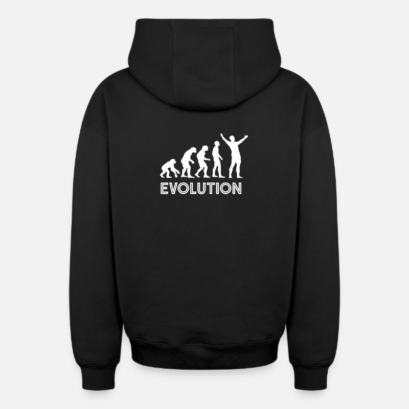 Judas Evolution - Oversized Heavyweight Unisex Zip Hoodie - Schwarz