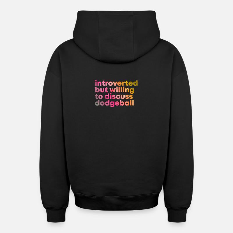 Ballon chasseur - Sweat à capuche unisexe zippé oversize épais SPREAD - noir
