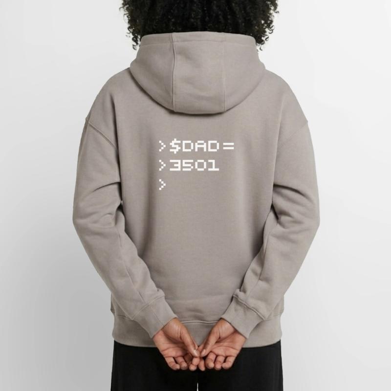 DAD Terminal de Pixels Nerd Code 8-Bits Rétro Sweat à capuche unisexe zippé oversize épais SPREAD