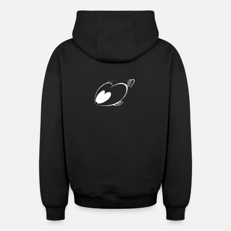 Filou speed. - Sweat à capuche unisexe zippé oversize épais SPREAD - noir