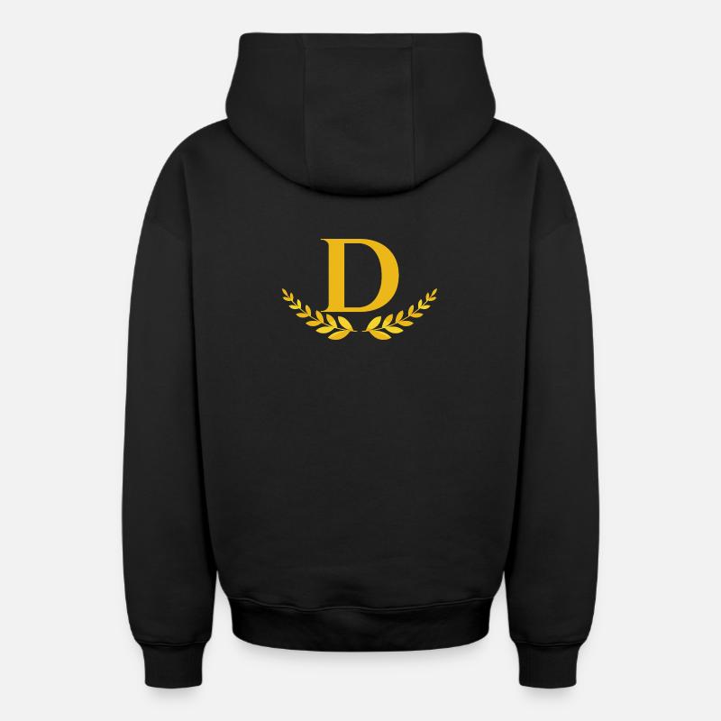 D - Sweat à capuche unisexe zippé oversize épais SPREAD - noir