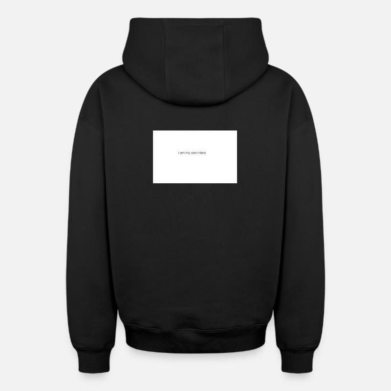 Force - Sweat à capuche unisexe zippé oversize épais SPREAD - noir