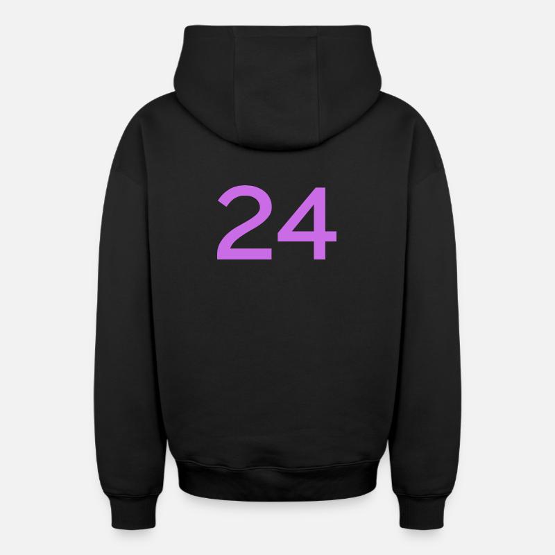 24 - Sweat à capuche unisexe zippé oversize épais SPREAD - noir
