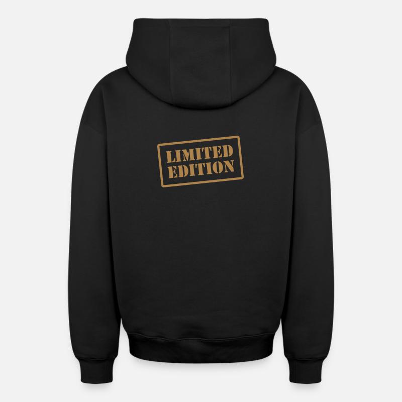 Limited Edition - Sweat à capuche unisexe zippé oversize épais SPREAD - noir