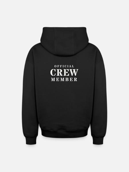 Sécurité officielle de l’équipe Stencil Event - Sweat à capuche unisexe zippé oversize épais SPREAD - noir