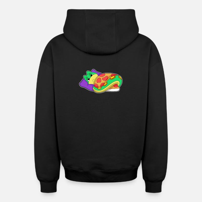 Oreiller de couverture serpent - Sweat à capuche unisexe zippé oversize épais SPREAD - noir