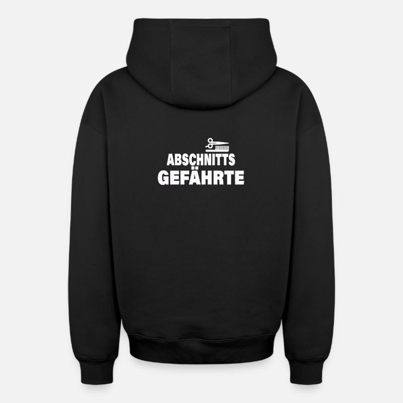 SECTION COMPAGNON - Sweat à capuche unisexe zippé oversize épais SPREAD - noir