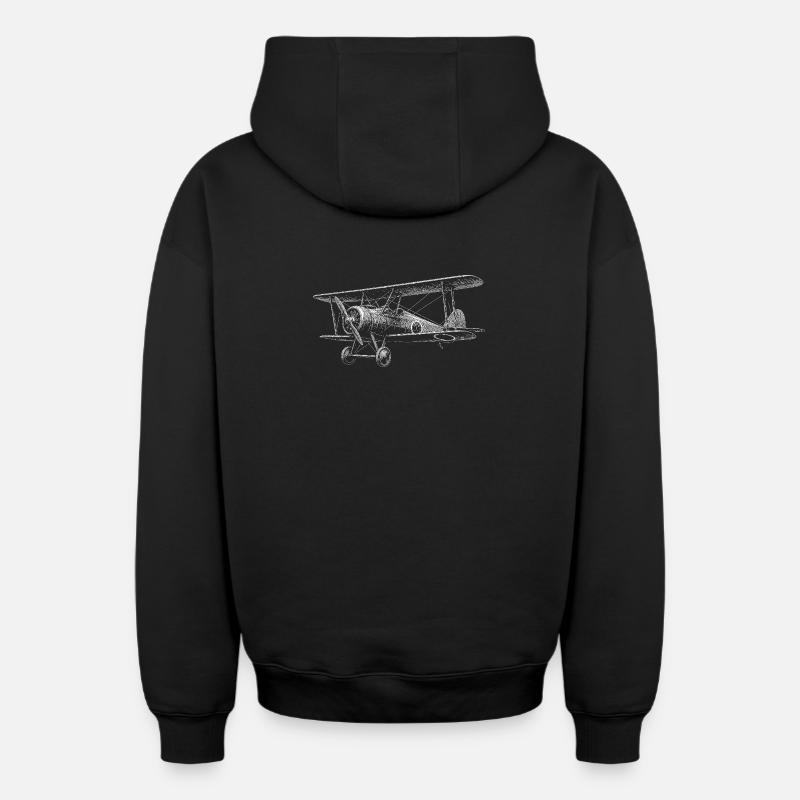 Autobus à imsieles - Sweat à capuche unisexe zippé oversize épais SPREAD - noir