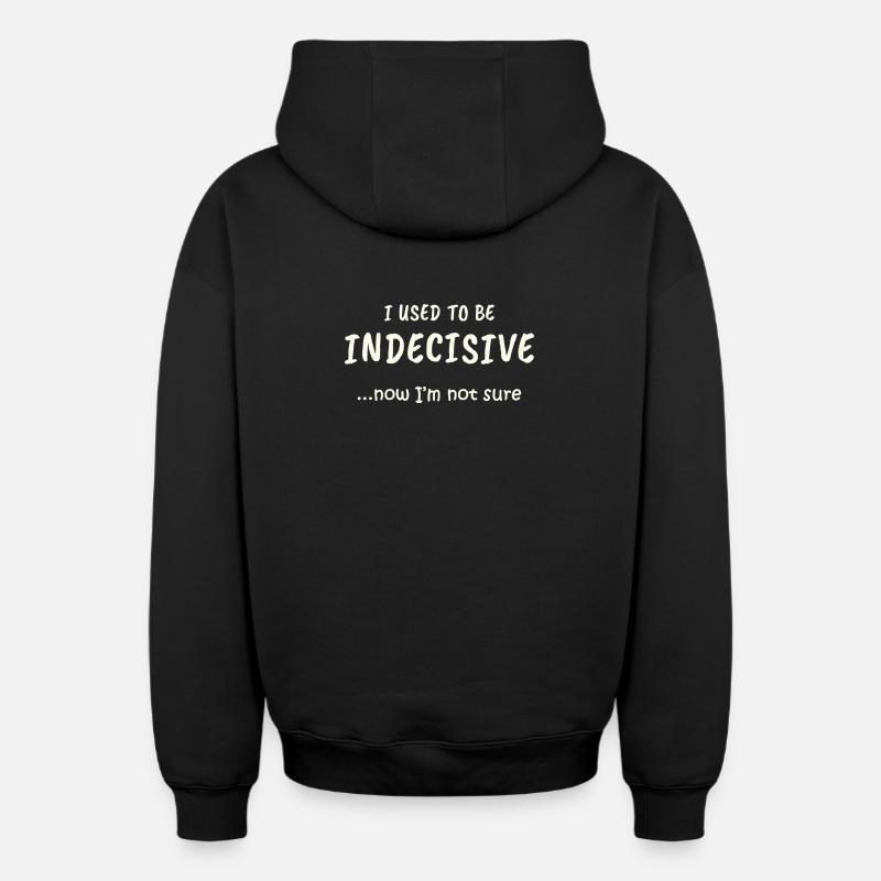 Mode indécis - Sweat à capuche unisexe zippé oversize épais SPREAD - noir