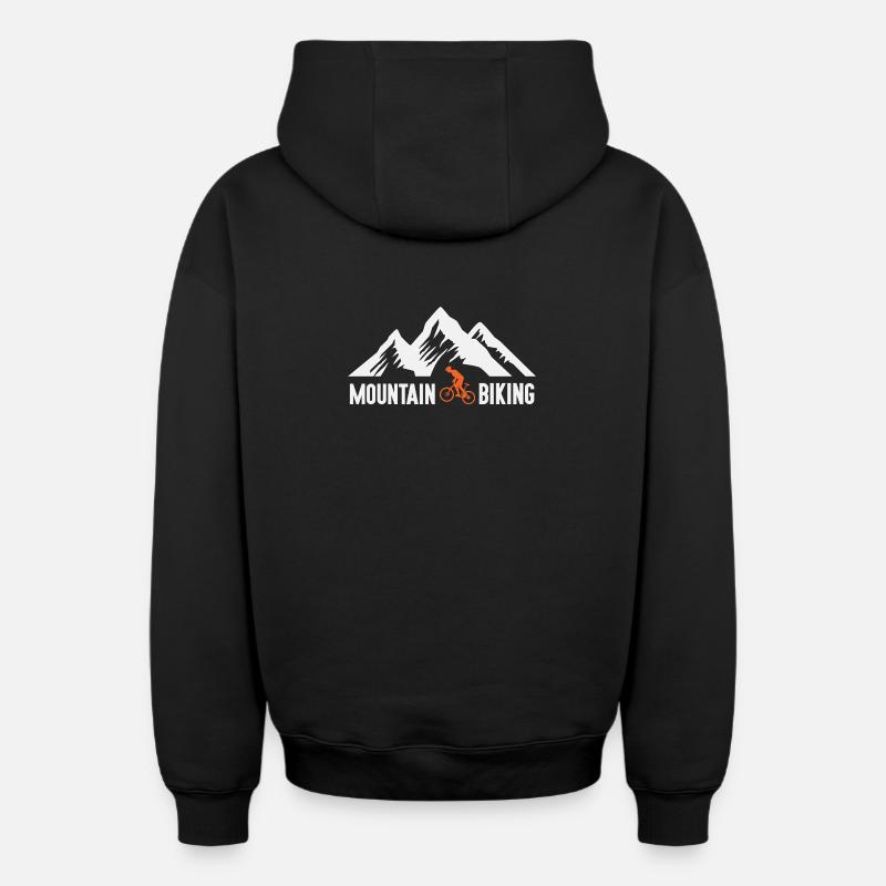 Vtt - Sweat à capuche unisexe zippé oversize épais SPREAD - noir