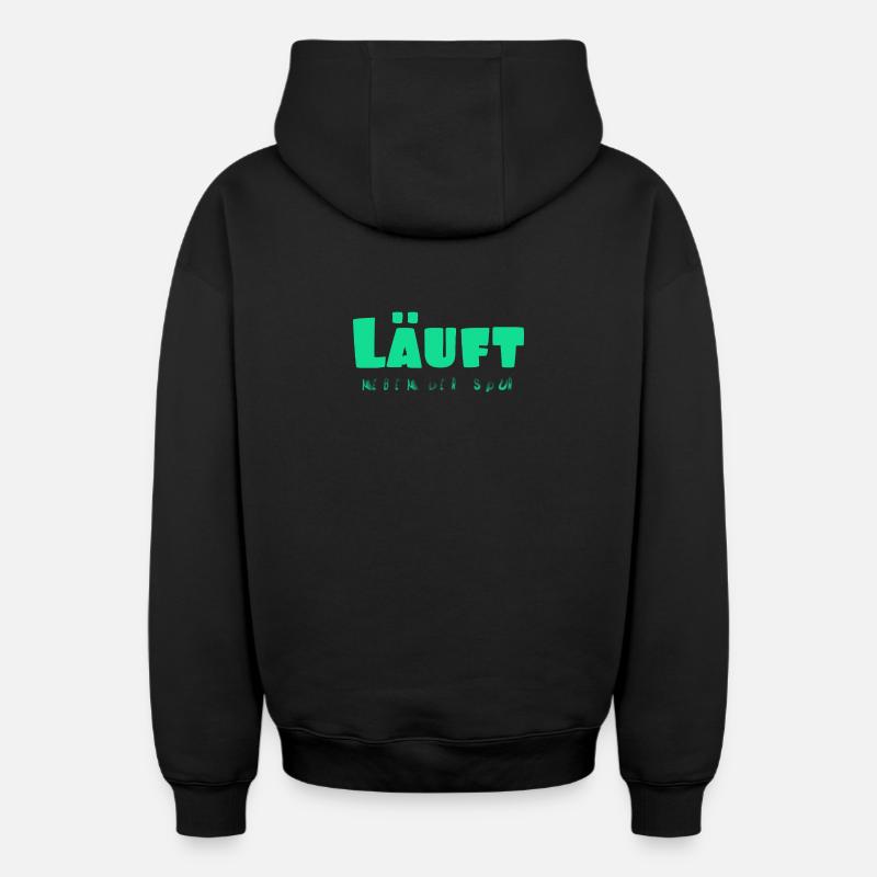 Score - Sweat à capuche unisexe zippé oversize épais SPREAD - noir