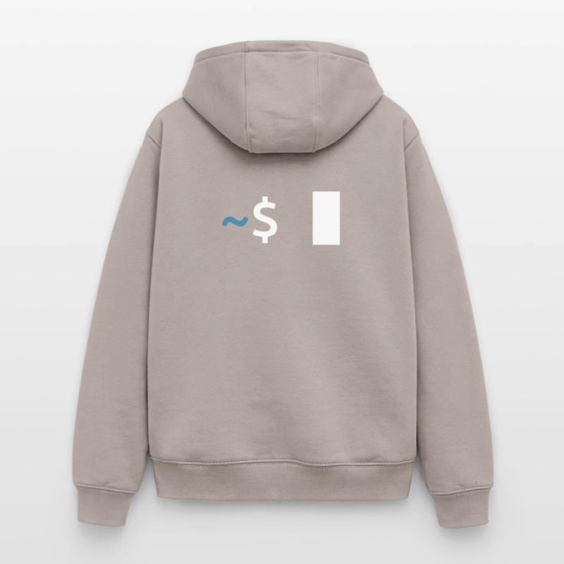 Commande Linux Shell Sweat à capuche unisexe zippé oversize épais SPREAD