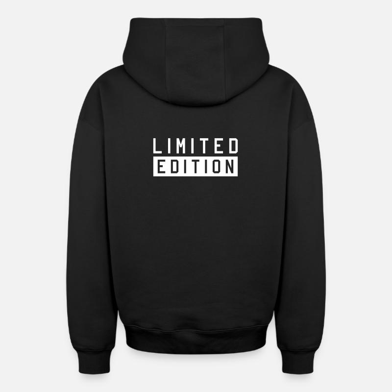 Édition limitée - Sweat à capuche unisexe zippé oversize épais SPREAD - noir