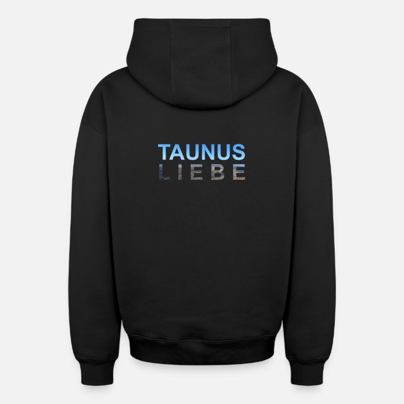 Taunus à son meilleur ! - Sweat à capuche unisexe zippé oversize épais SPREAD - noir