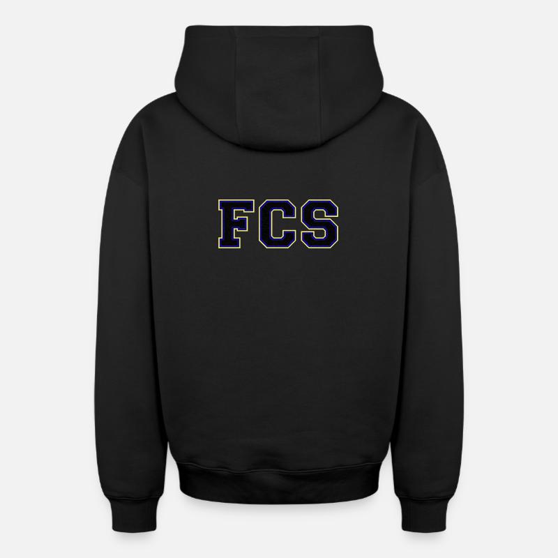 FCS - 1.FC Saarbrücken - Sweat à capuche unisexe zippé oversize épais SPREAD - noir