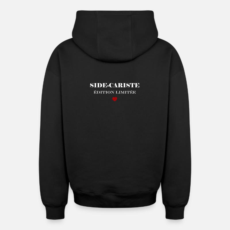 Sidecariste Édition Limitée - Sweat à capuche unisexe zippé oversize épais SPREAD - noir